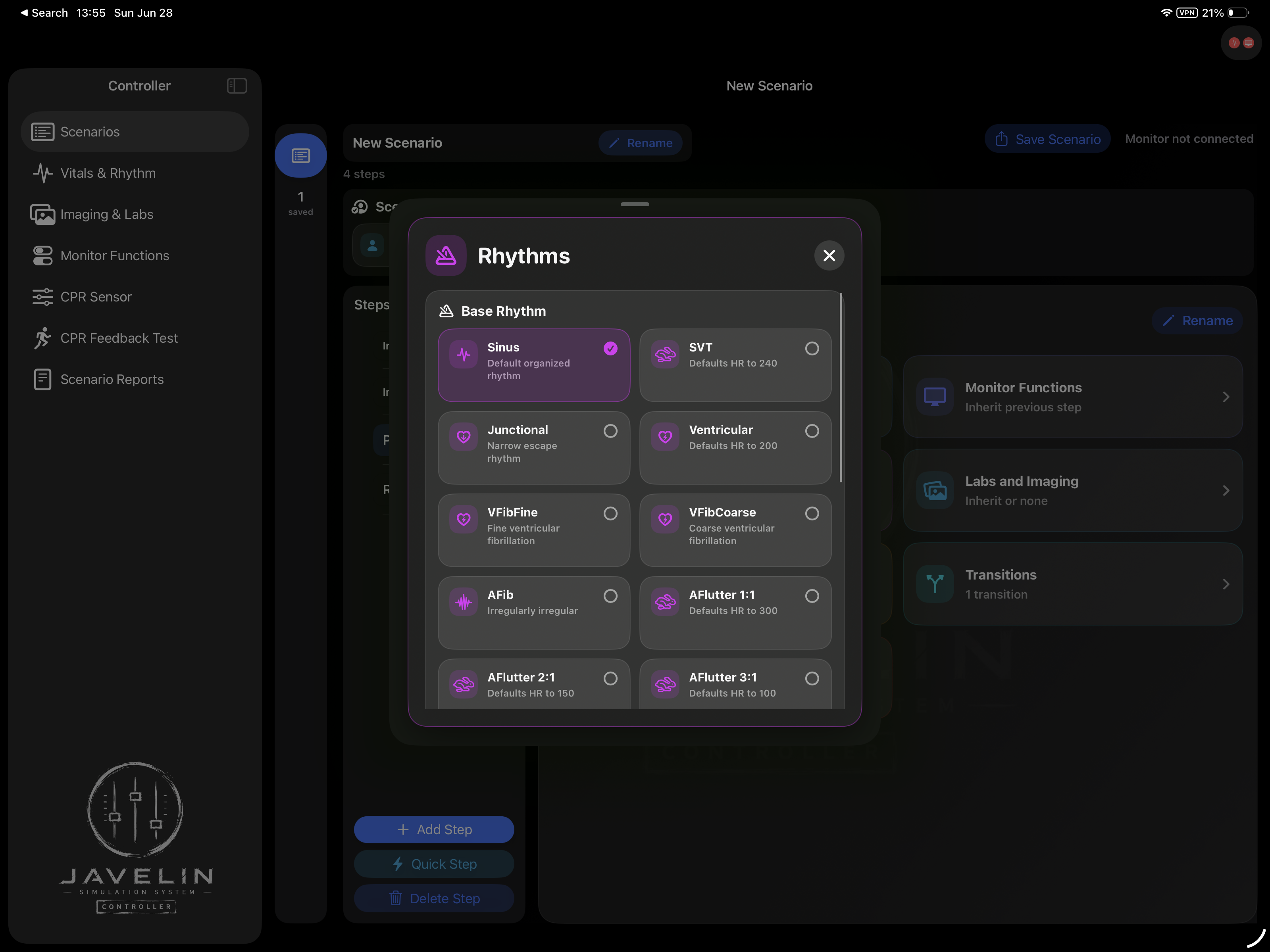 Rhythm catalog with selectable base rhythms